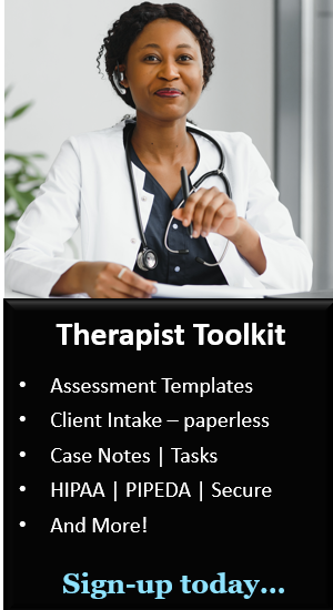 Therapist Software and Therapy Toolkit