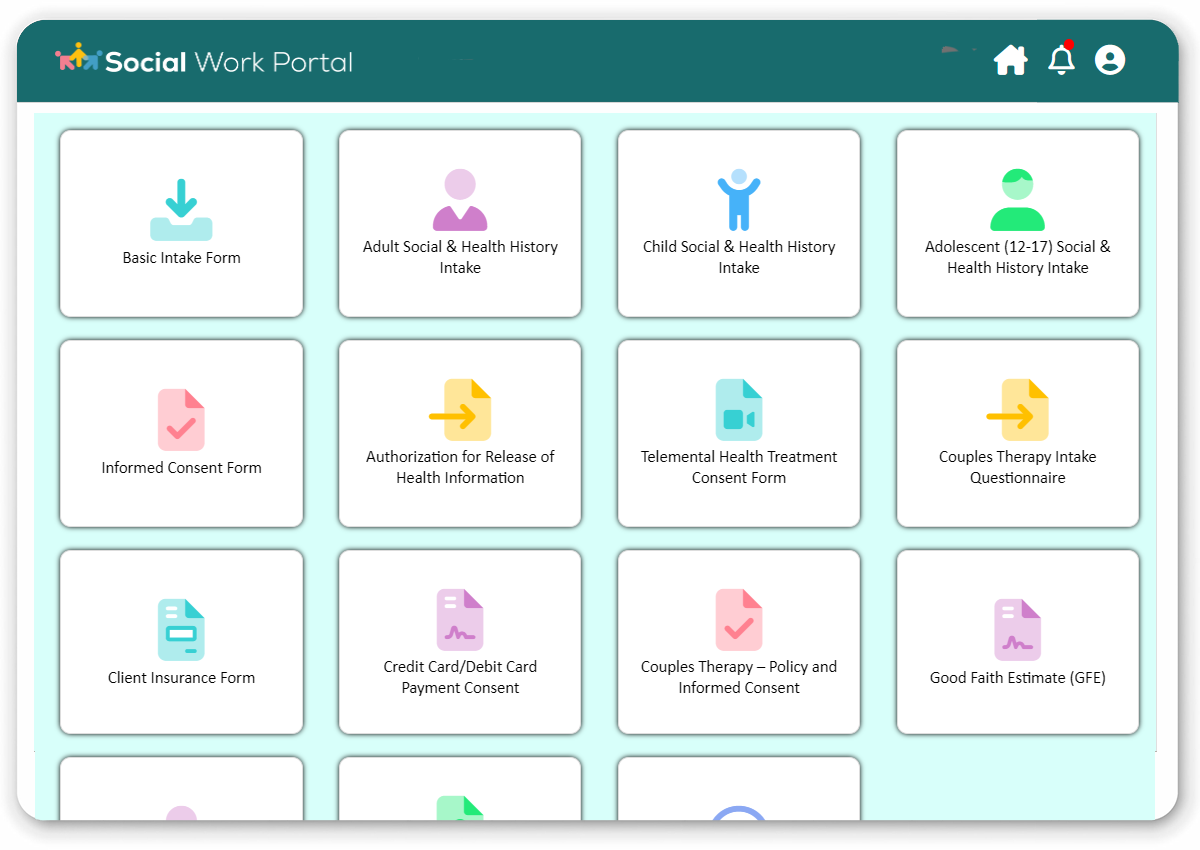 Social Work Intake Assessment Forms