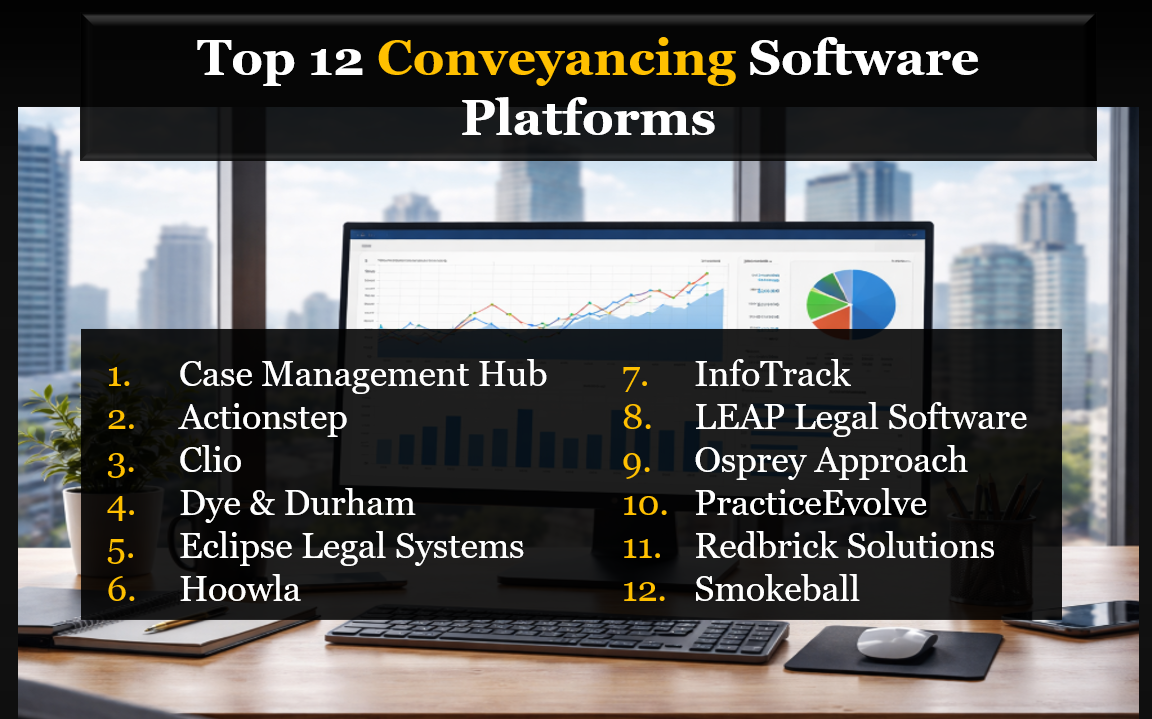 Top 12 Conveyancing Software Tools for Case Tracking and Document Management