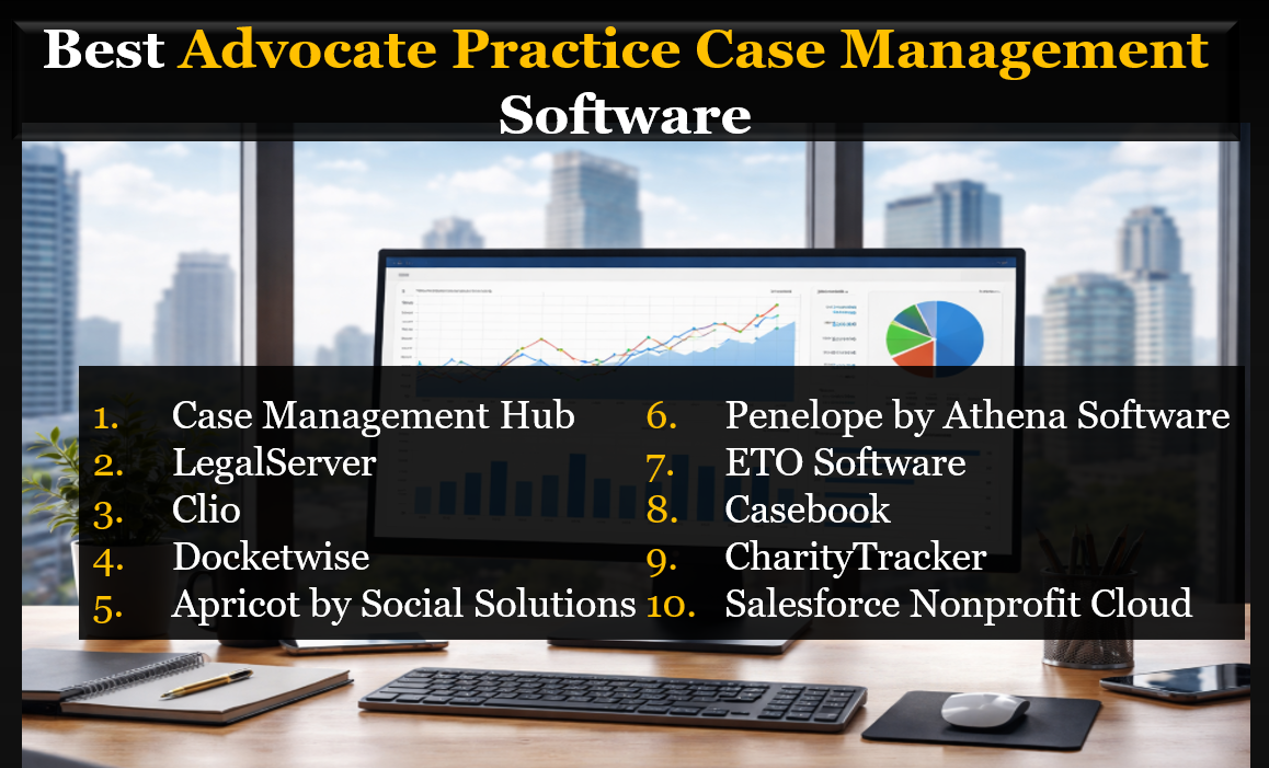 Best Rated Top Advocate Practice Case Management Software