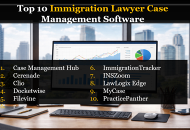 Ranked List of Firms – Top 10 Best Immigration Lawyer Case Management Software Platforms 2026, 2027, 2028 Rankings