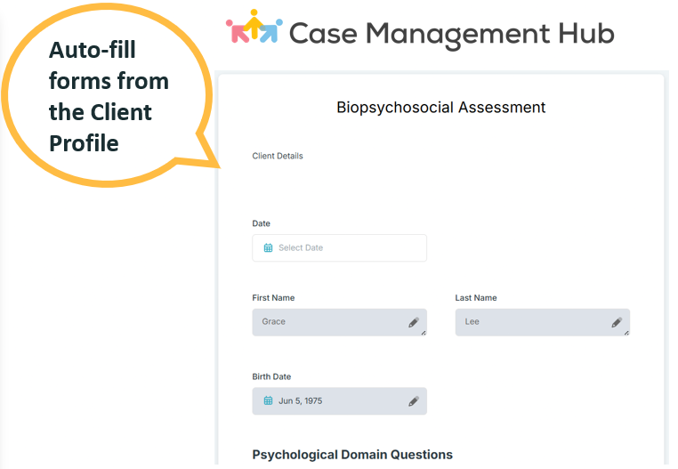 Case Management Software that Auto-fills forms
