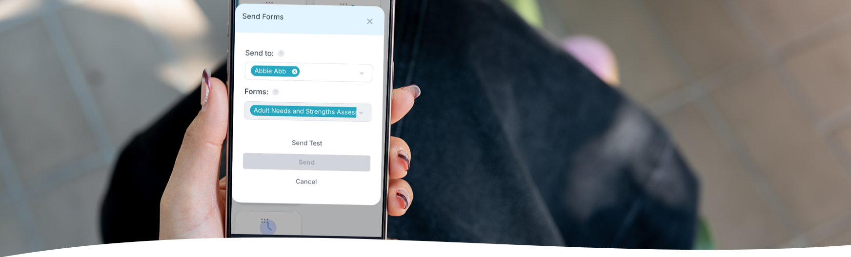 Mobile-friendly social work intake forms