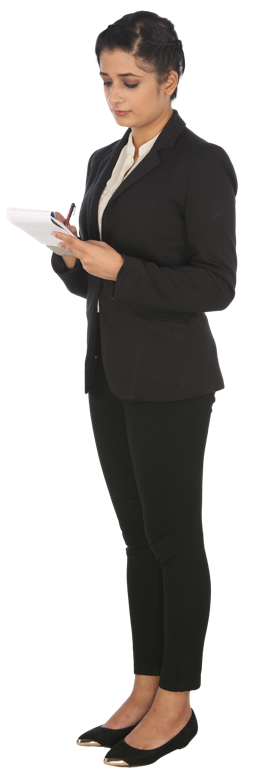 Social worker doing paperwork
