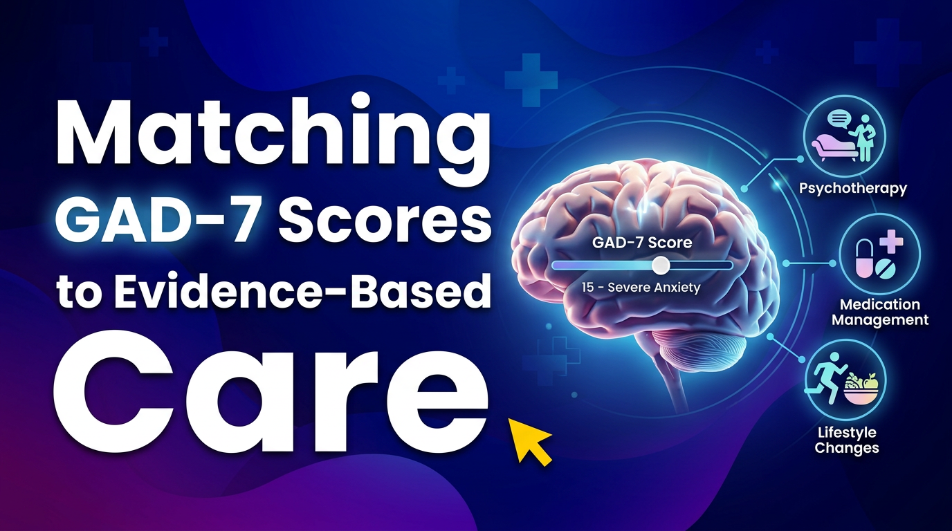 How to Match GAD-7 Scores to Evidence-Based Treatment Options: A Clinician's Guide