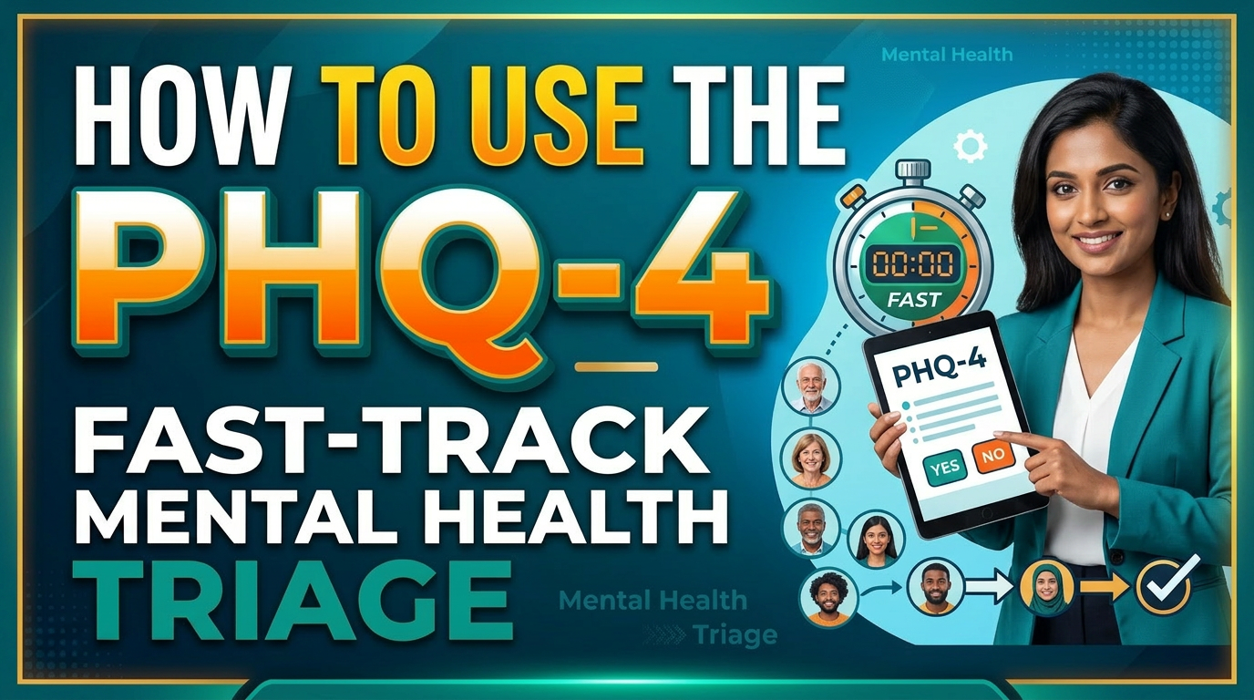 How to Use the PHQ-4 as a Fast-Track Tool for Mental Health Triage
